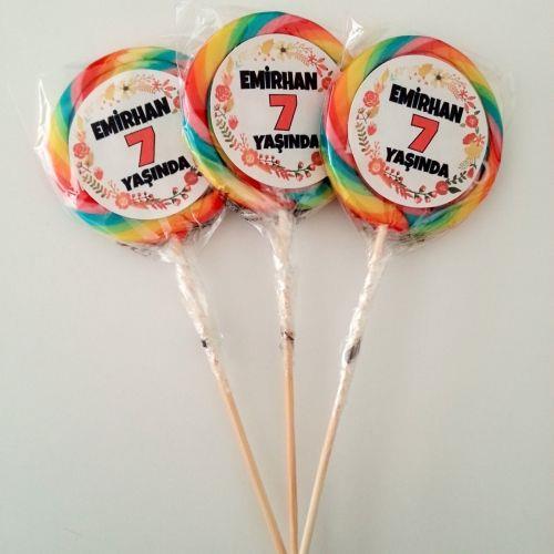 24 ADET ETİKETLİ LOLİPOP ŞEKER L27
