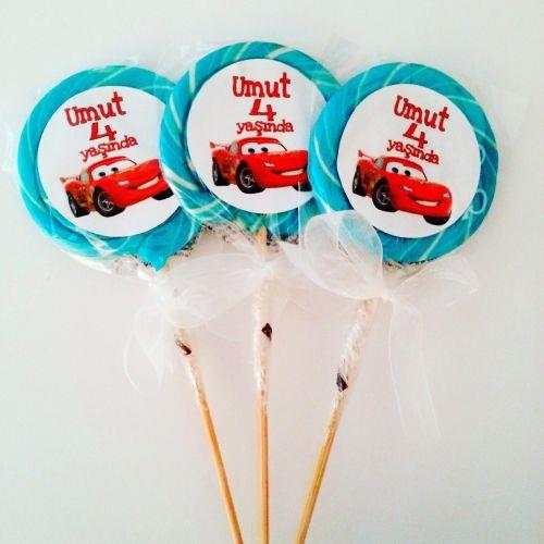 24 ADET ETİKETLİ KURDELELİ LOLİPOP ŞEKER L22