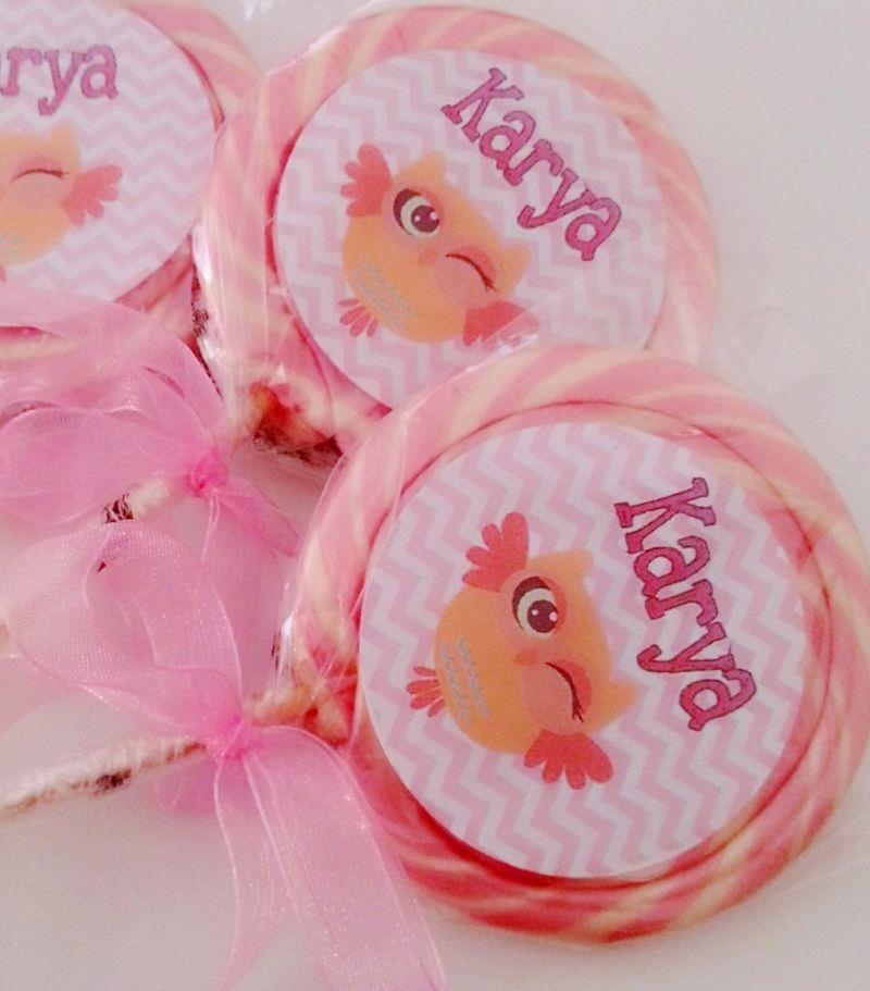 24 ADET ETİKETLİ KURDELELİ LOLİPOP ŞEKER L35