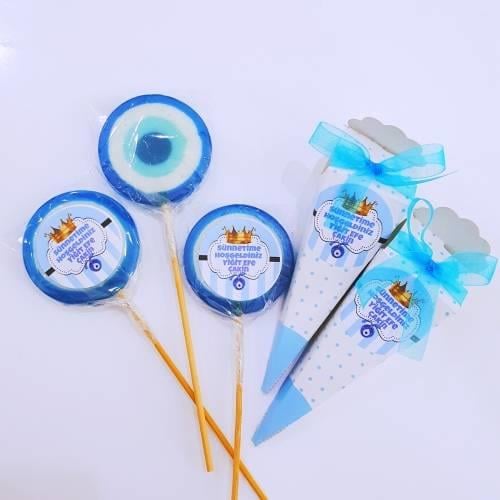 Erkek Bebek Mavi Şeker Büfesi Seti 184