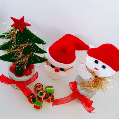 12 ADET YENİ YIL TEMALI KAVANOZ LOLLY YY34