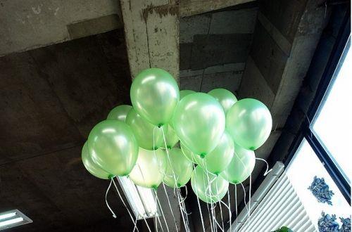 Yeşil Balon Metalik 10 Adet