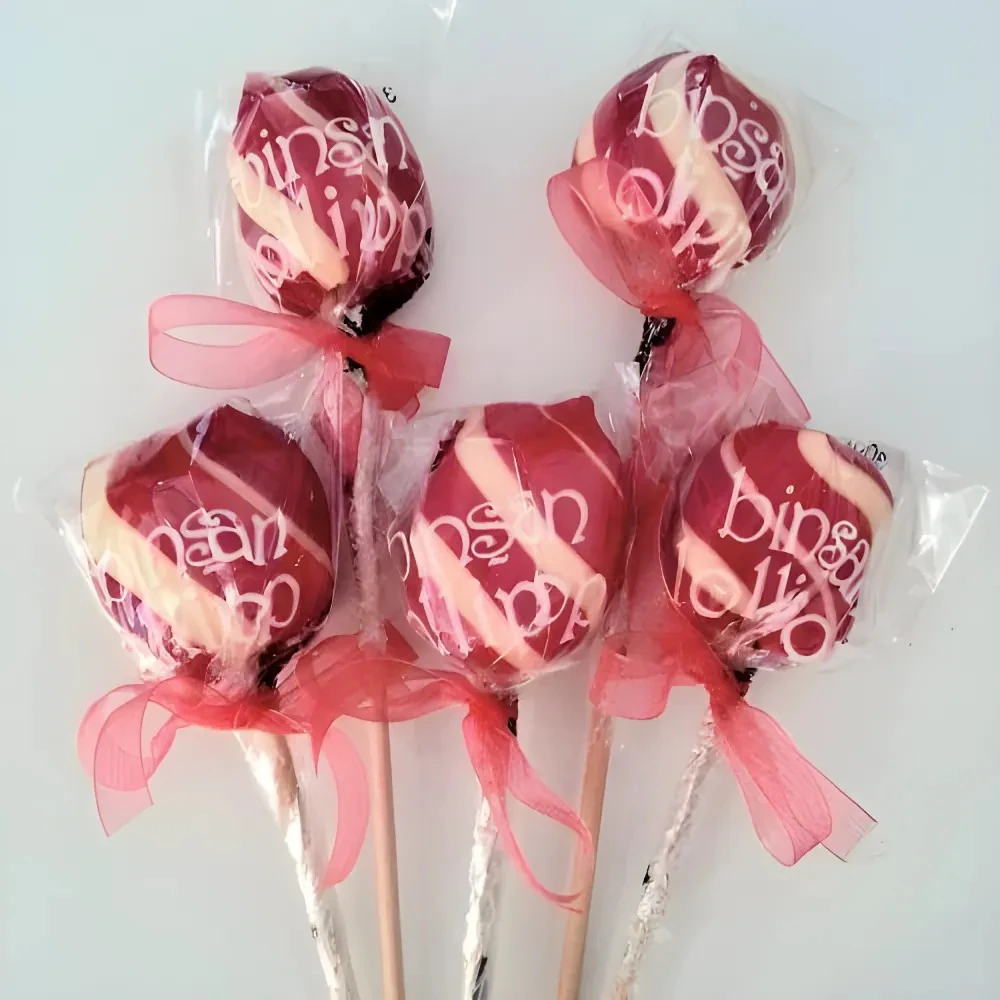 12 ADET KURDELELİ TOPİTOP KIRMIZI BEYAZ