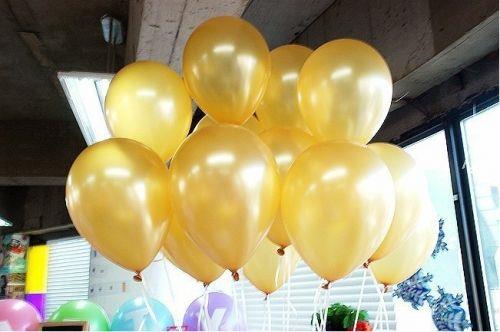 Gold Balon Metalik 10 Adet
