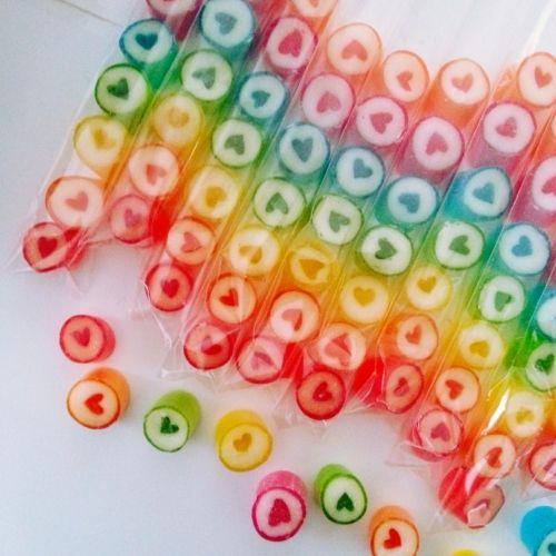 24 Adet ÇOK RENKLİ KALP PARMAK LOLLY CANDY PL09