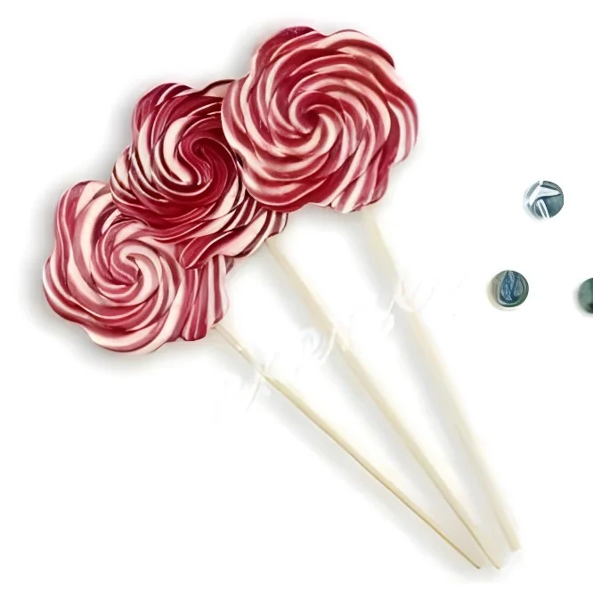 12 ADET PAPATYA LOLİPOP MOR BEYAZ