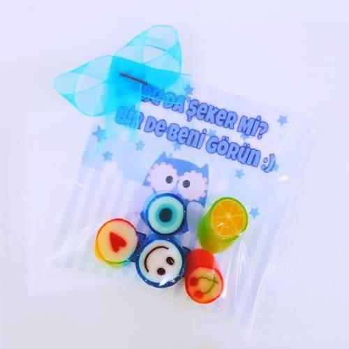 12 ADET 5'li KART LOLLY PAKET BEBEK ŞEKERİ 176