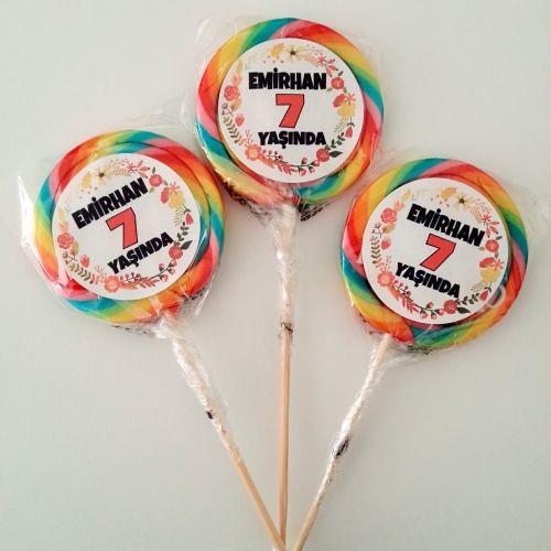 24 ADET ETİKETLİ LOLİPOP ŞEKER L27