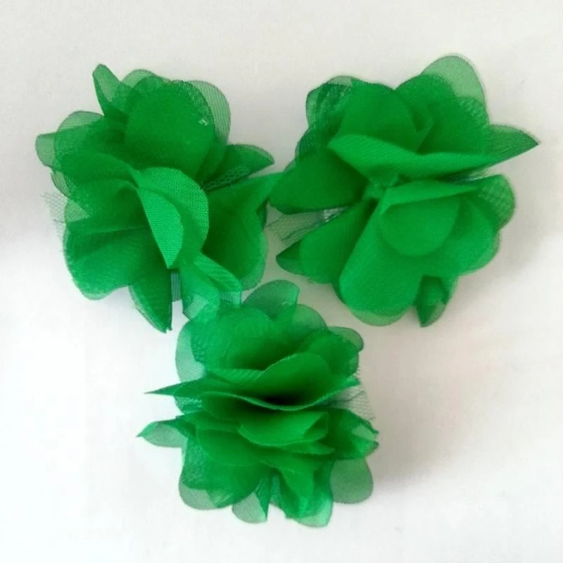 24 adet Lazer Kesim Çiçek Yeşil C09