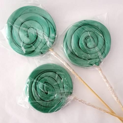 12 Adet Sosyete Lolipop Şekeri Tek renk Nil Yeşili L30