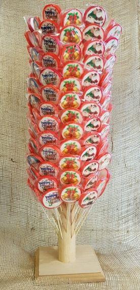 Yılbaşı Lolly Lolipop Şeker 100 Adet