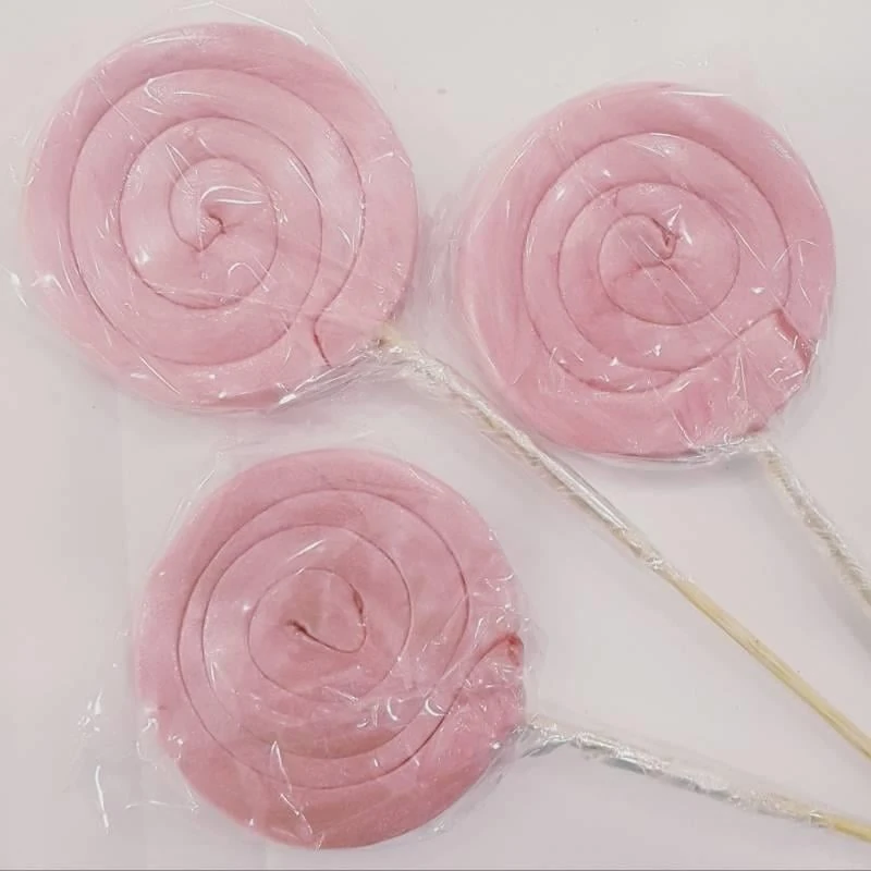 12 Adet Sosyete Lolipop Şekeri Tek renk Pembe L28