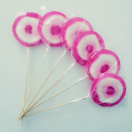 PEMBE NAZAR LOLLY LOLİPOP ŞEKER 6 adet