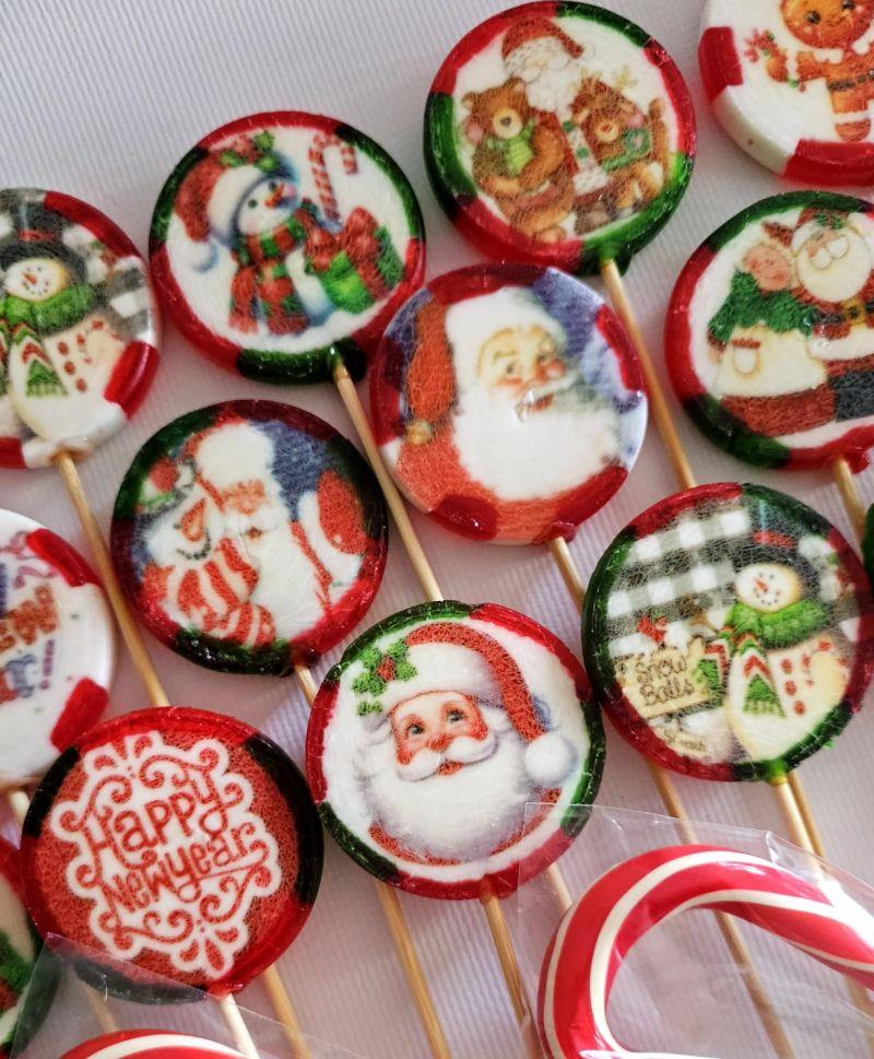 Yılbaşı Lolipop Şeker 12 Adet