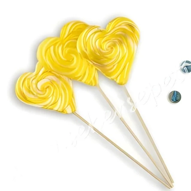 12 ADET KALP LOLİPOP SARI BEYAZ