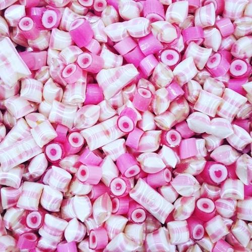 PEMBE NAZAR LOLLY VE PEMBE AKİDE MEVLÜT ŞEKERİ ÇİLEK AROMALI 250 GR