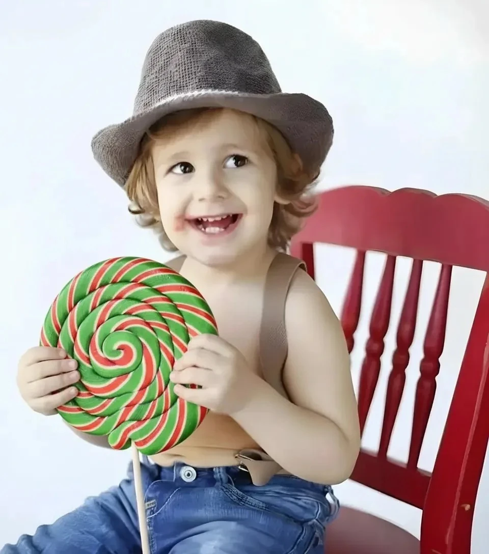 1 ADET SOSYETE LOLİPOP YEŞİL KIRMIZI BEYAZ 500 GR