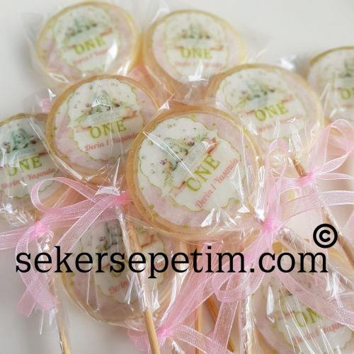 6 adet FotoLoli Baskılı Lolipop Şeker
