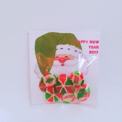24 ADET NOEL BABA KARTLI 5'li LOLLY PAKET ŞEKER 111
