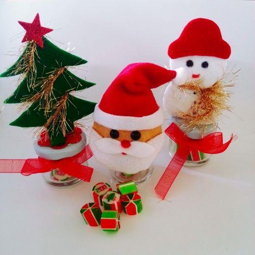 12 ADET YENİ YIL TEMALI KAVANOZ LOLLY YY34