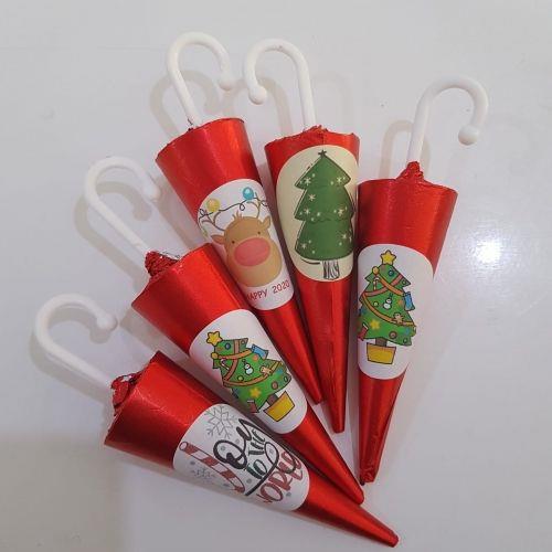 4 ADET YILBAŞI TEMALI ŞEMSİYE ÇİKOLATA