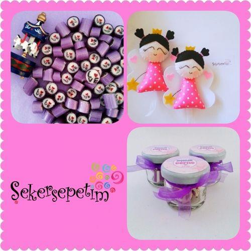 KAVANOZLU  LOLLY ŞEKER + MELEK KECE MAGNET 85