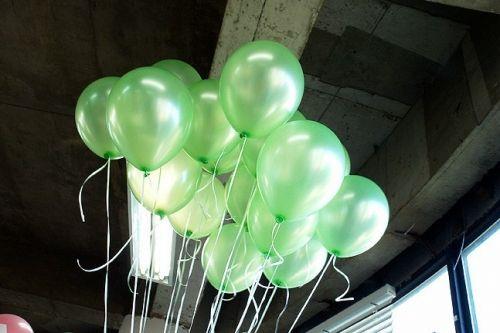 Yeşil Balon Metalik 10 Adet