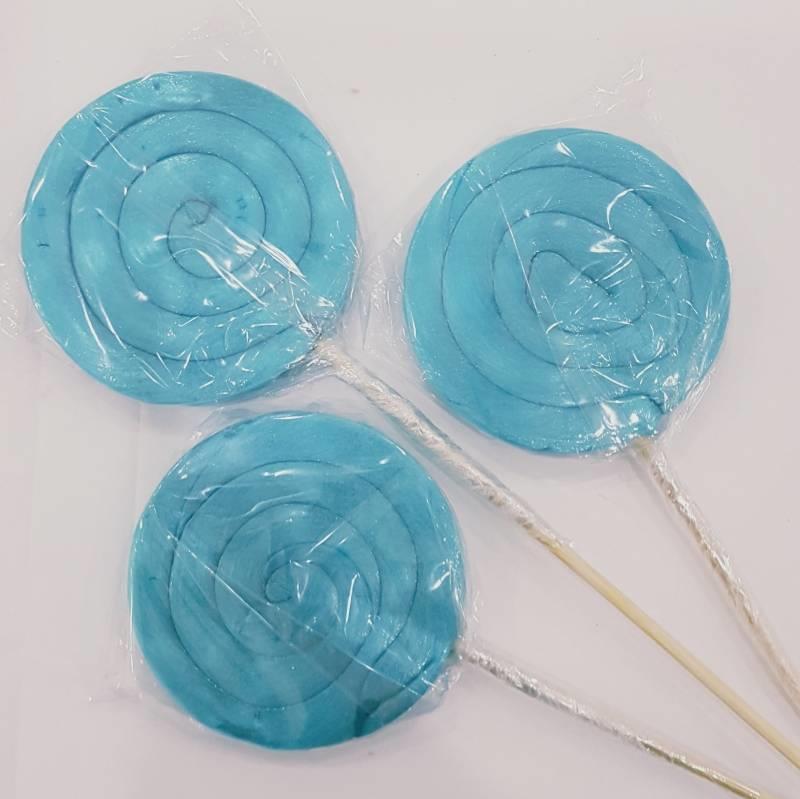 12 Adet Sosyete Lolipop Şekeri Tek renk Mavi L29
