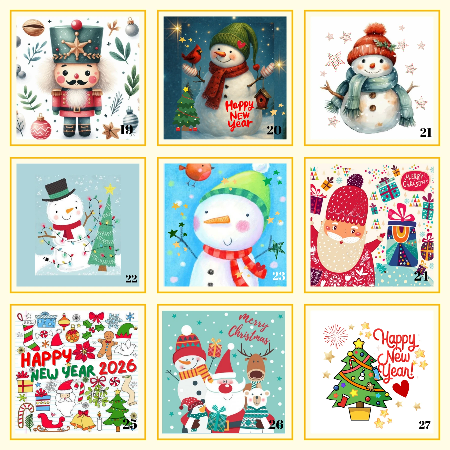 Yılbaşı Etiket Çeşitleri