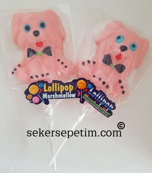 Marshmallow Lolipop Köpek Figürlü 2 Adet