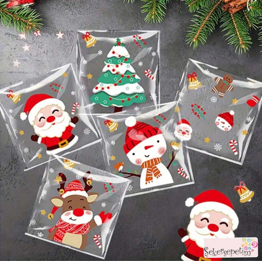 Yeni Yıl 2026 Temalı POŞET 12 ADET  B06