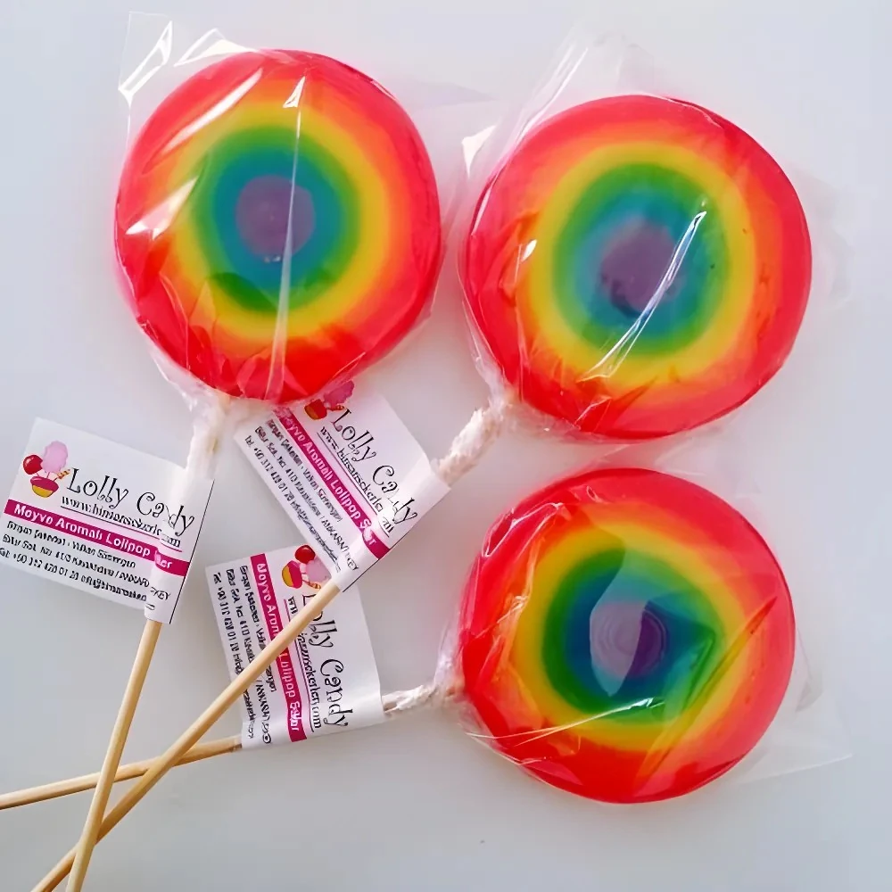 6 ADET GÖKKUŞAĞI LOLLY LOLİPOP ŞEKER LL05