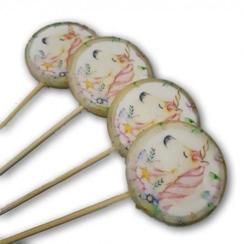 12 ADET UNICORN TEMALI LOLİPOP ŞEKER