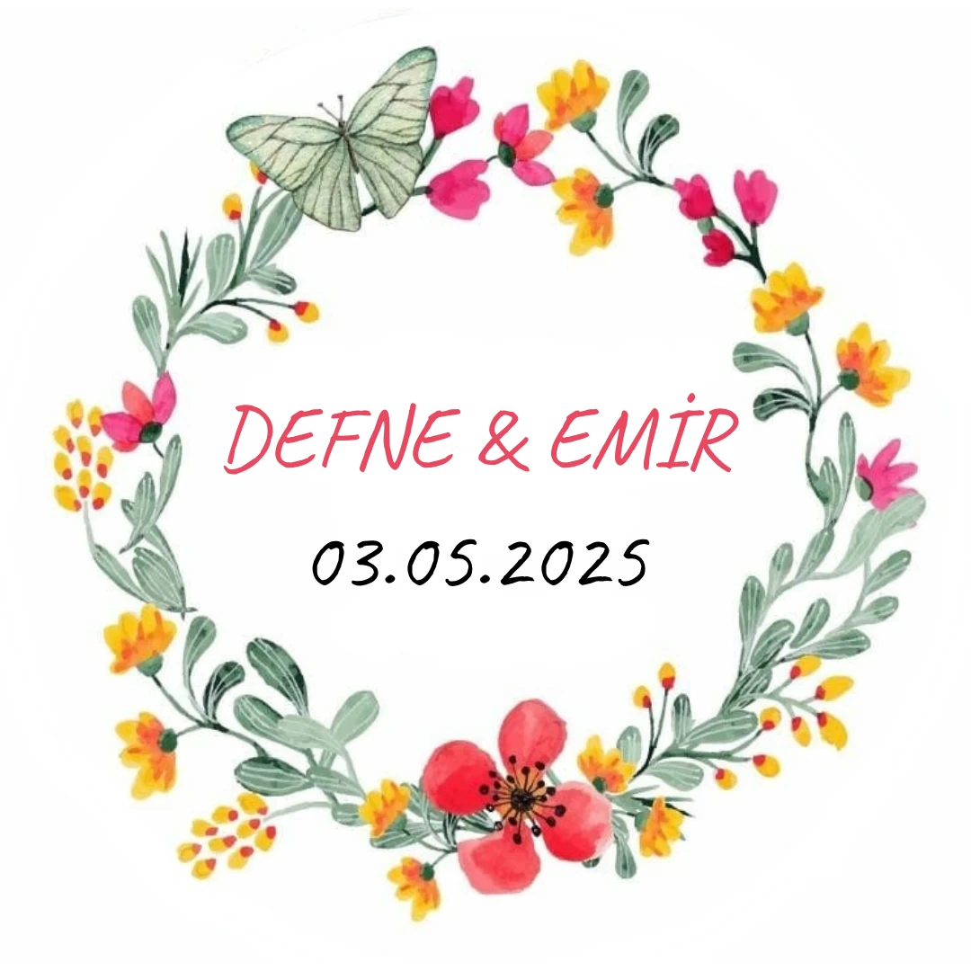 NİŞAN, SÖZ, KINA ETİKET 24 ADET