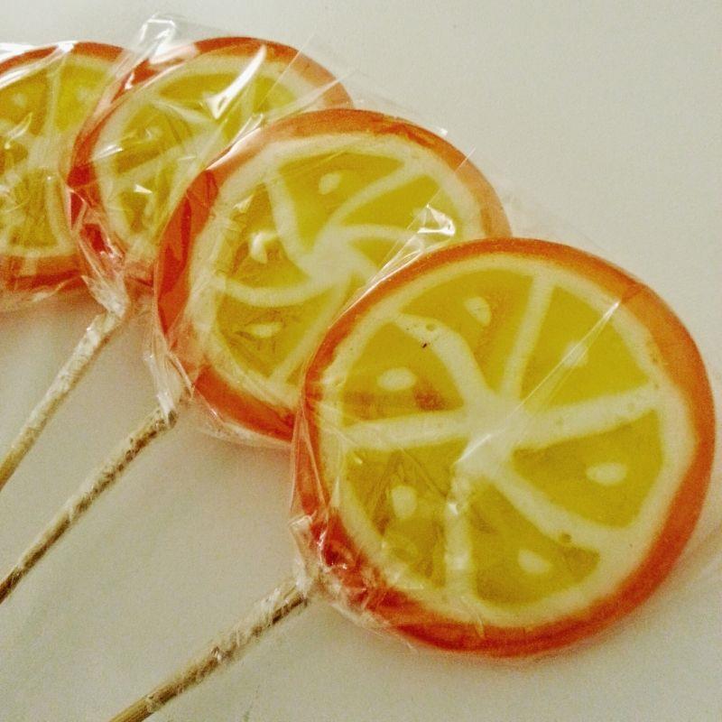 PORTAKAL LOLLY LOLİPOP ŞEKER 6 Adet