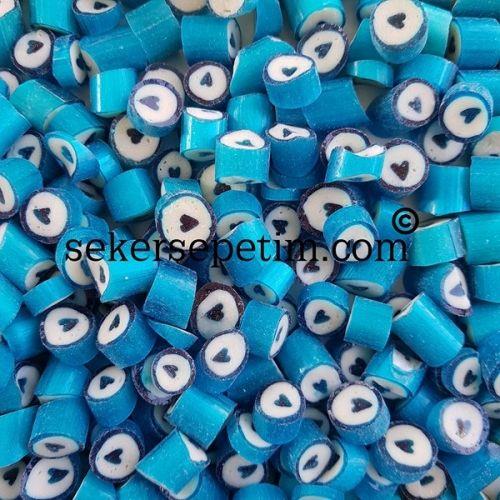 MAVİ KALP LOLLY TROPİK MEYVE AROMALI 250 GR