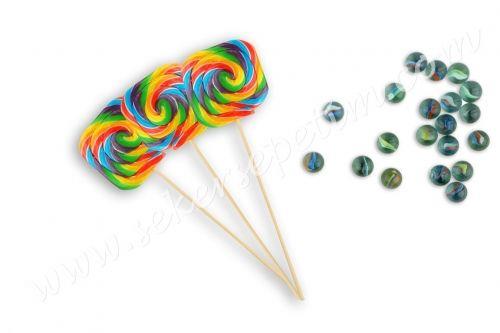 12 ADET KARE LOLİPOP GÖKKUŞAĞI