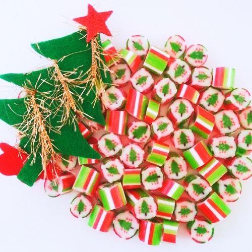 YEŞİL KIRMIZI BEYAZ YENİ YIL ÇAM LOLLY TROPİK MEYVE AROMALI 250 GR