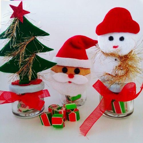 12 ADET YENİ YIL TEMALI KAVANOZ LOLLY YY34