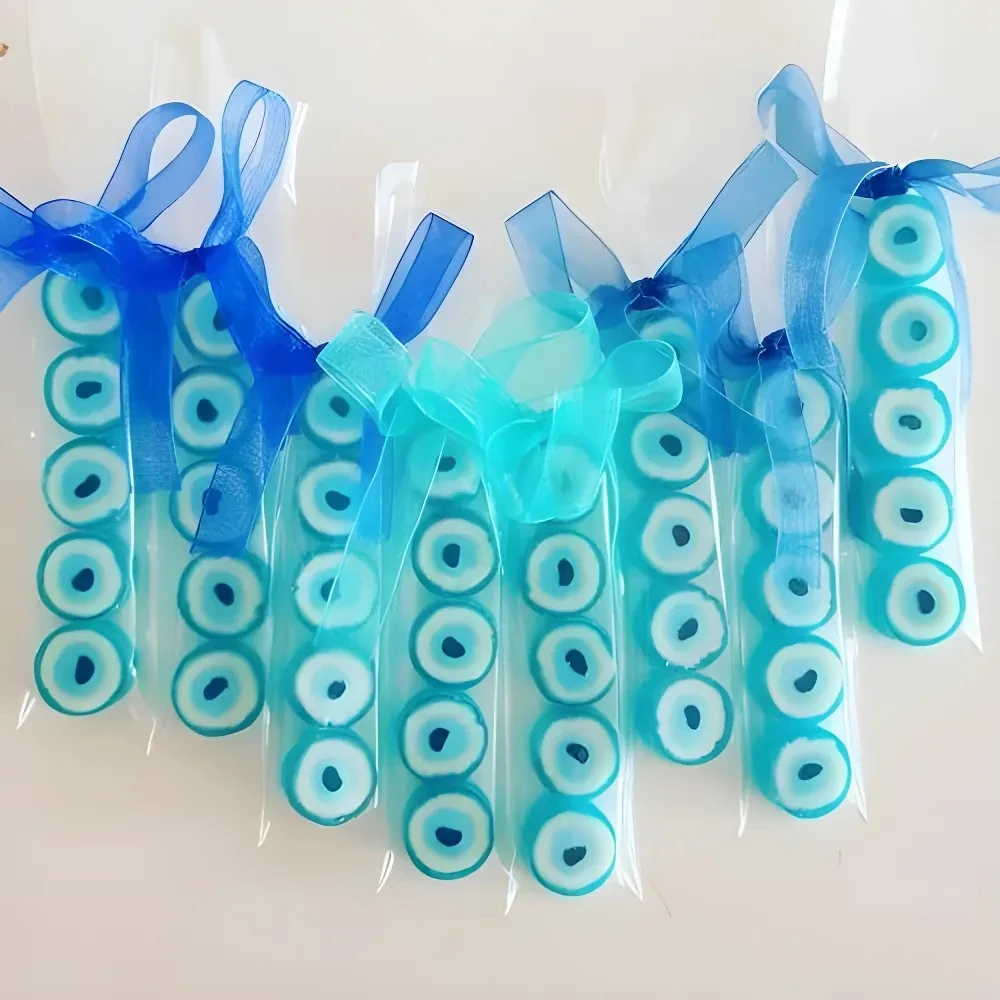 Mavi Nazar Boncuğu Parmak Lolly 5'li 12 adet