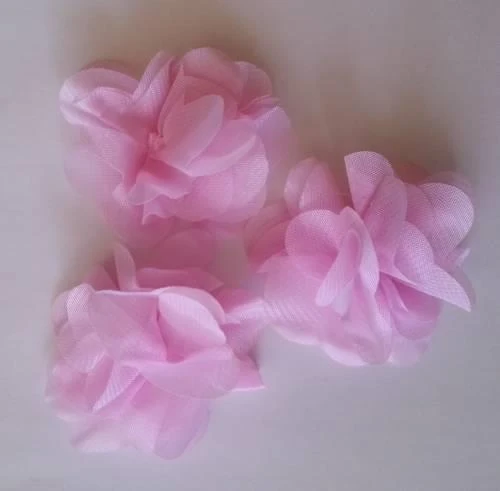 24 adet Lazer Kesim Çiçek Pembe C05