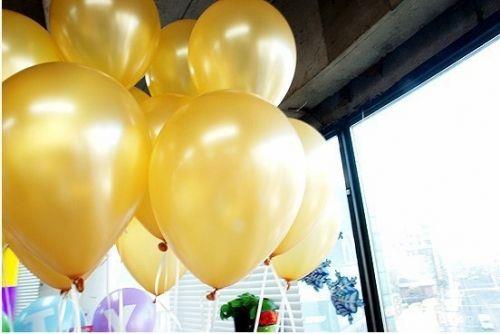 Gold Balon Metalik 10 Adet