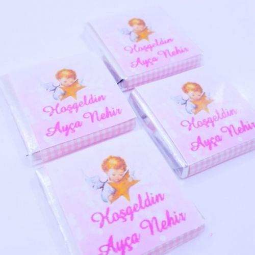 Hoşgeldin Bebek Çikolatası 48 Adet Kutulu Madlen EC33