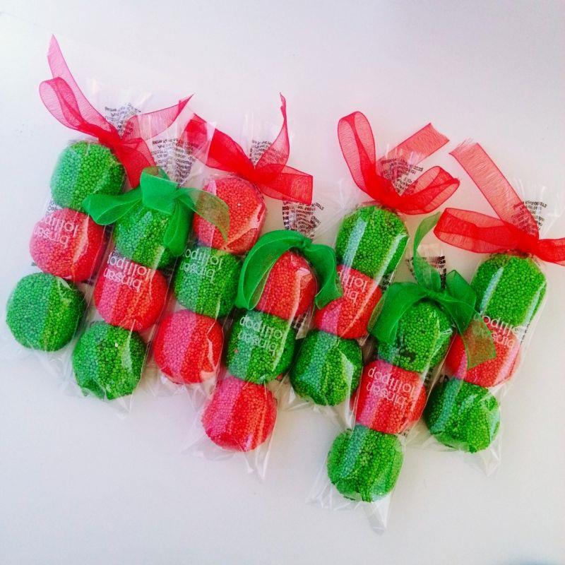 24 ADET KURDELELİ KIRMIZI YEŞİL 3'LÜ KALP JÖLE LOKUM 27