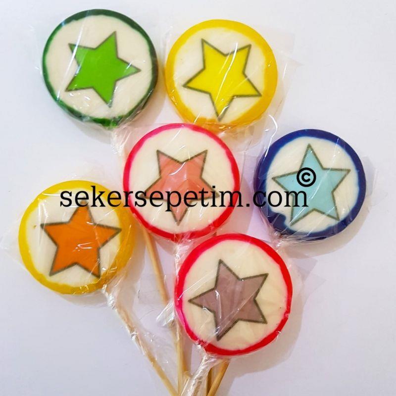 Yıldız Lolipop Şeker 6 adet
