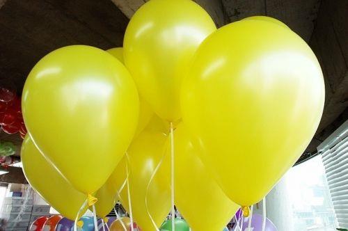 SARI BALON METALİK 10 Adet