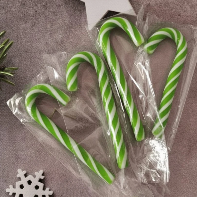 10 ADET 30 GR YEŞİL BEYAZ BASTON ŞEKER