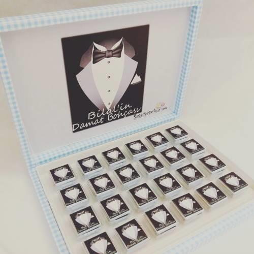 Damat Figürlü  Kutulu Madlen Çikolata 48 ADET  EC22