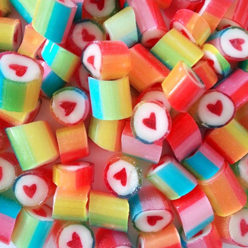 GÖKKUŞAĞI KALP LOLLY TROPİK MEYVE AROMALI 250 GR