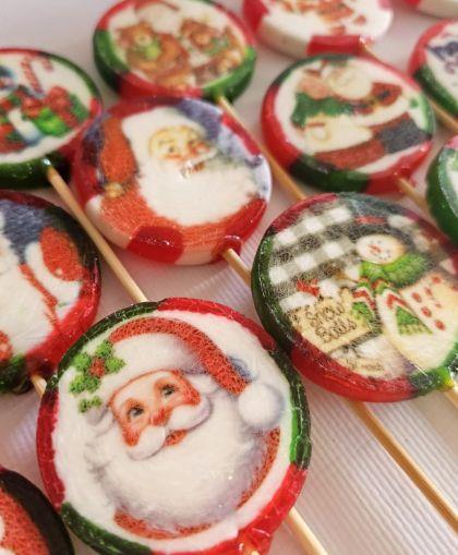 Yılbaşı Lolipop Şeker 12 Adet